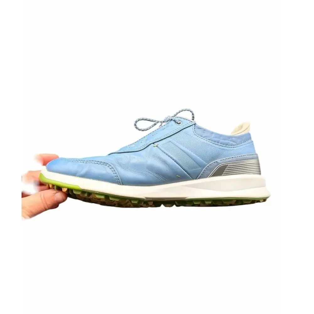FootJoy Women’s Golf Shoes Blue Leather Spikeless Sz 9.5M Comfort